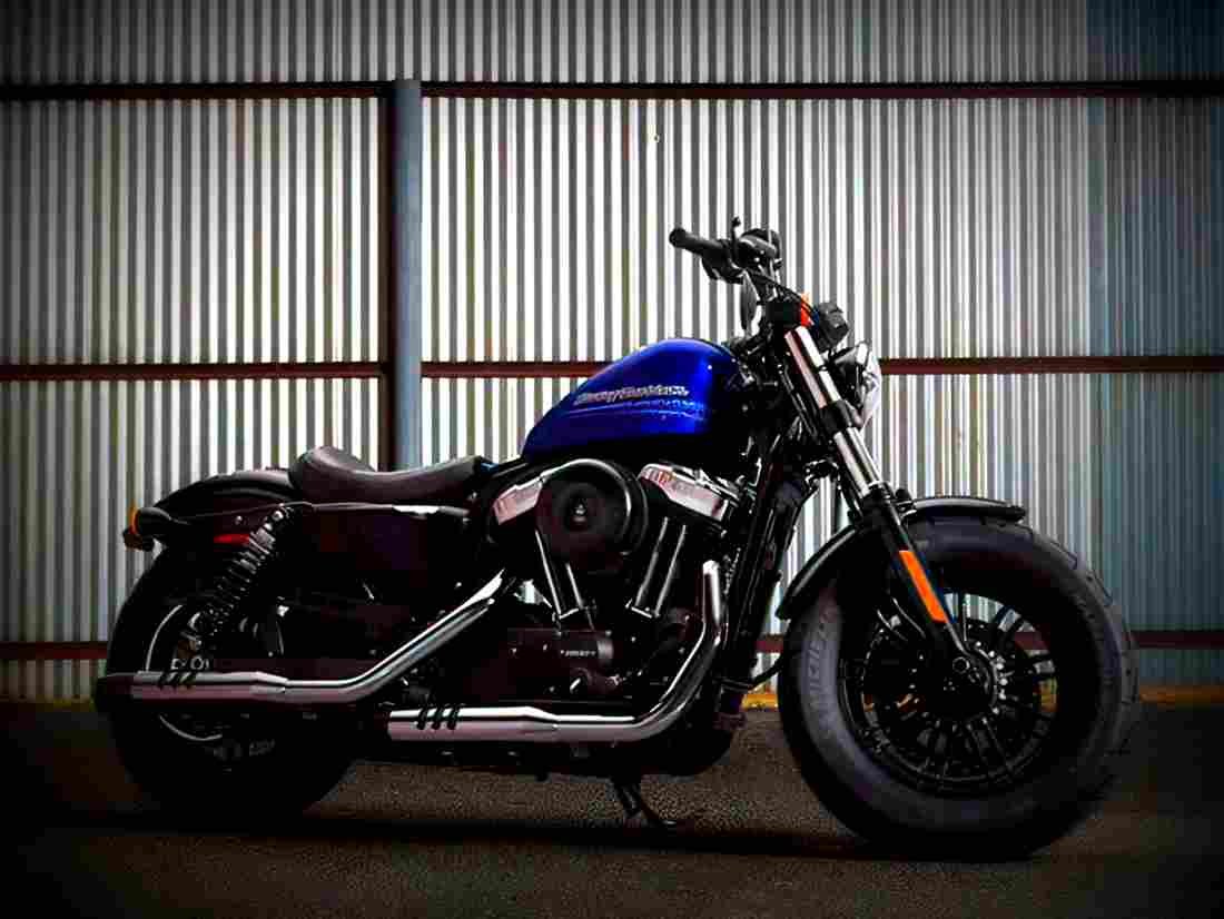 Harley Davidson Sportster Forty Eight 2019 3 motorbike A4 Photo Print