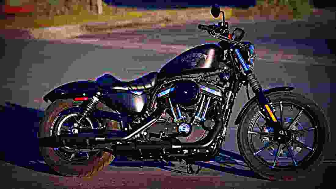 Harley Davidson Sportster Iron 883 2017 1 motorbike A4 Photo Print