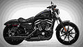 Harley Davidson Sportster Iron 883 2017 3 motorbike A4 Photo Print