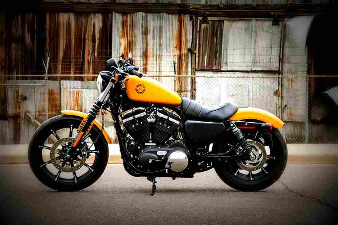 Harley Davidson Sportster Iron 883 2019 1 motorbike A4 Photo Print