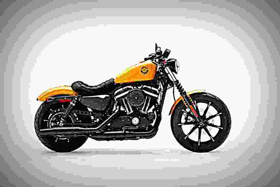 Harley Davidson Sportster Iron 883 2019 3 motorbike A4 Photo Print