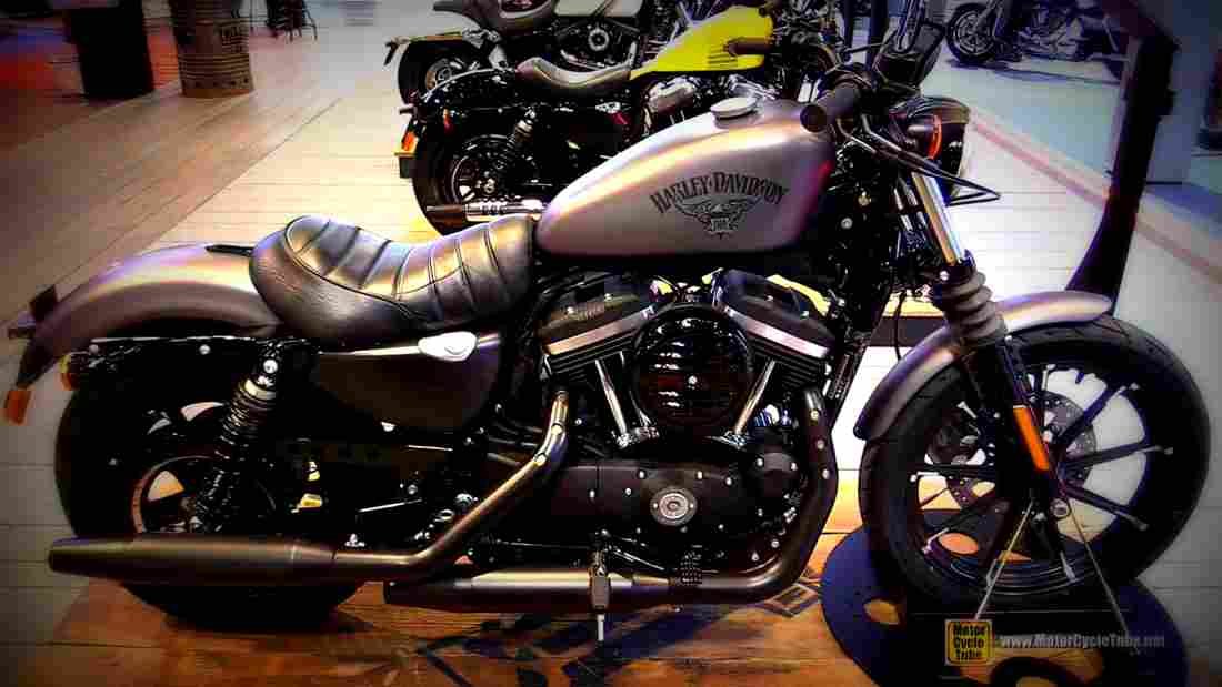 Harley Davidson Sportster Iron 883 Dark Custom 2018 4 motorbike A4 Photo Print