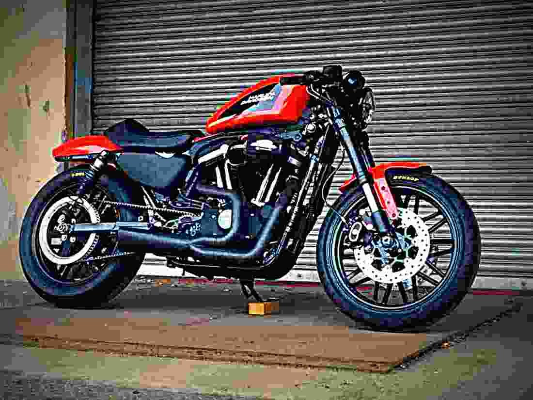 Harley Davidson Sportster Roadster 2017 4 motorbike A4 Photo Print