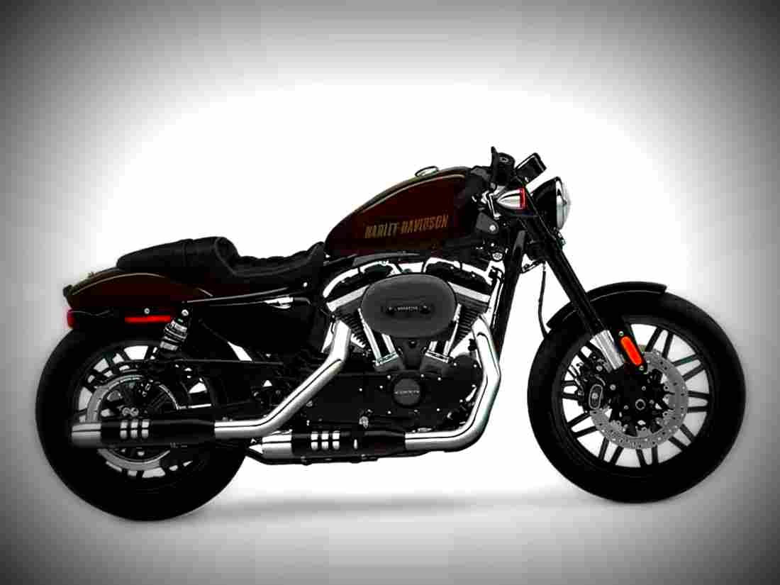 Harley Davidson Sportster Roadster 2018 2 motorbike A4 Photo Print