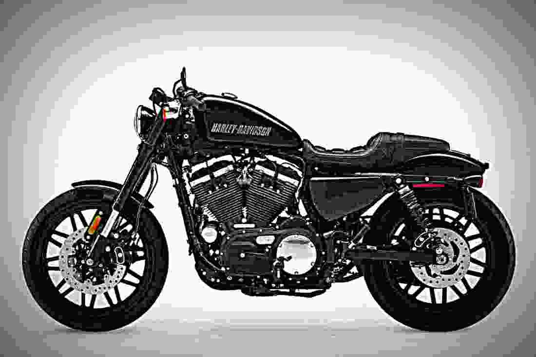 Harley Davidson Sportster Roadster 2018 3 motorbike A4 Photo Print