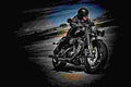 Harley Davidson Sportster Roadster 2018 4 motorbike A4 Photo Print
