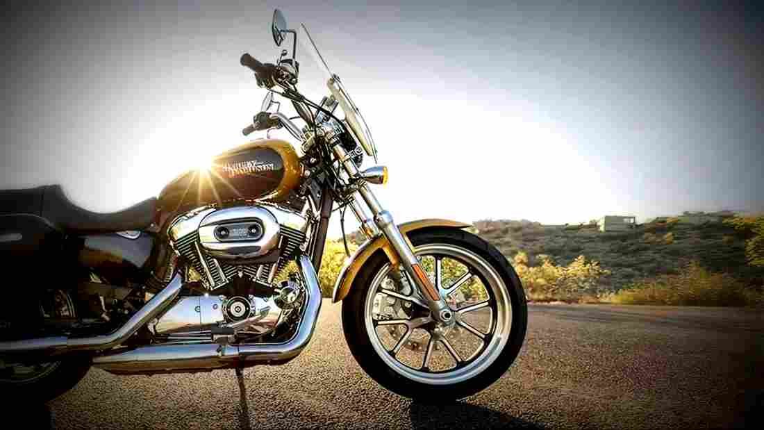 Harley Davidson Sportster SuperLow 1200T 2018 2 motorbike A4 Photo Print