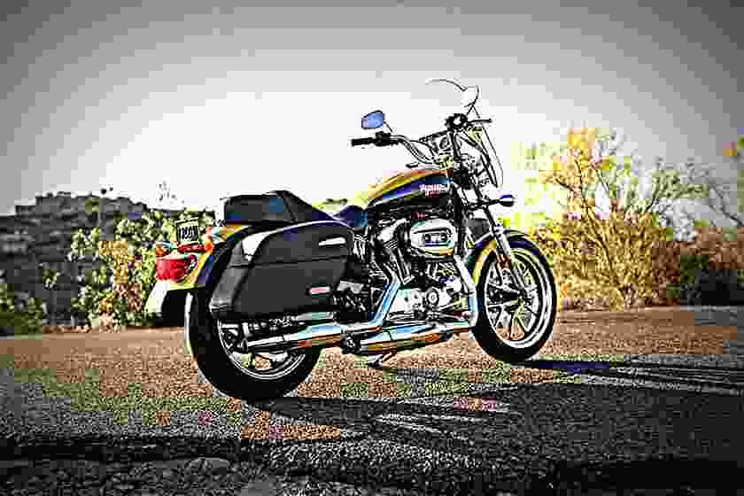 Harley Davidson Sportster Superlow 2017 3 motorbike A4 Photo Print