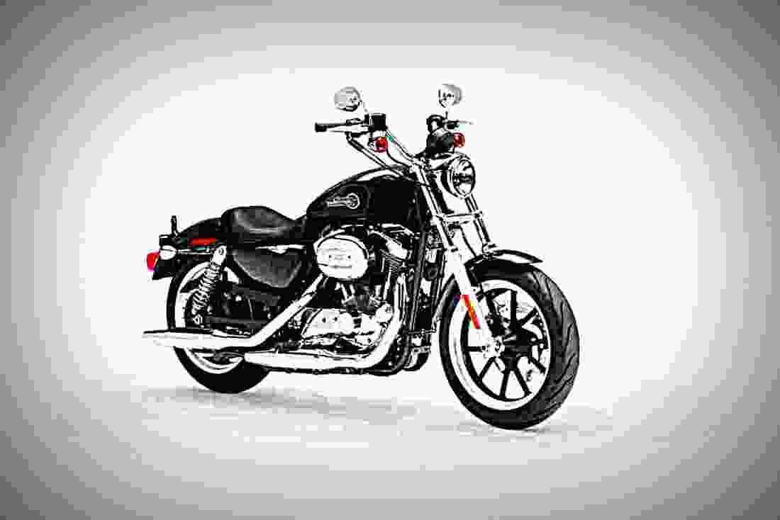 Harley Davidson Sportster Superlow 2019 4 motorbike A4 Photo Print