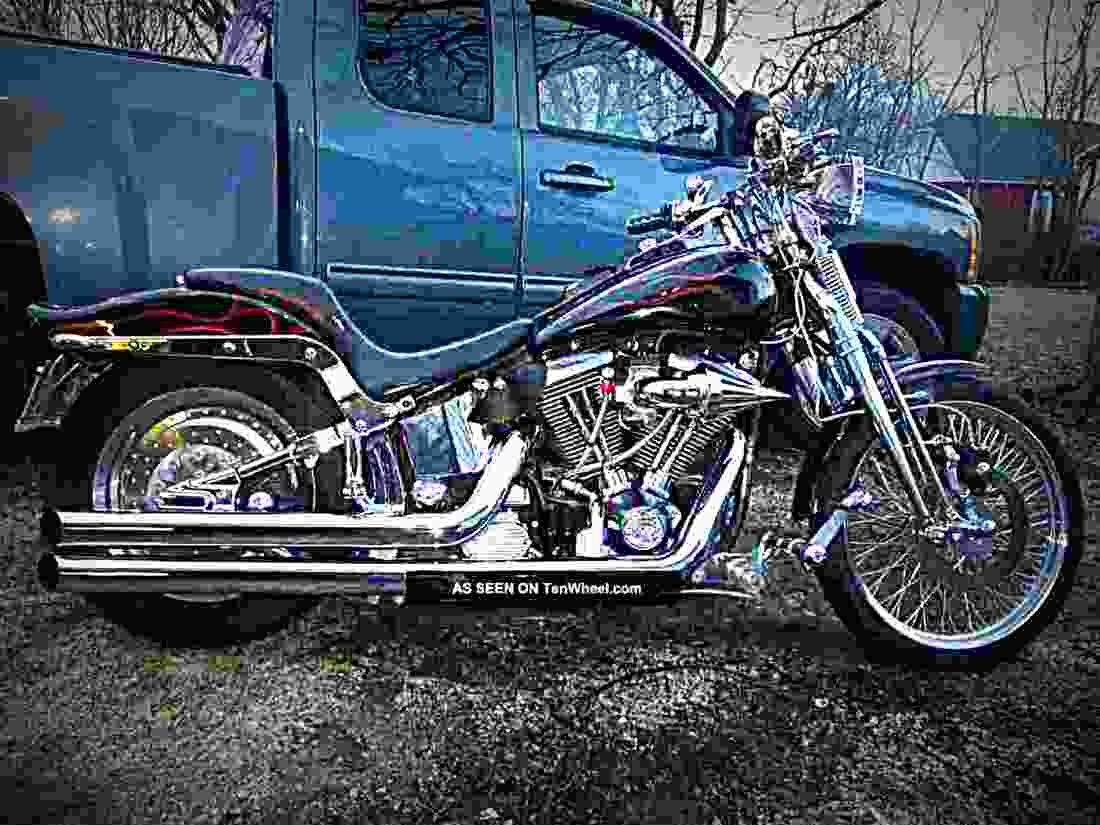 Harley Davidson Springer Softail 1999 3 motorbike A4 Photo Print