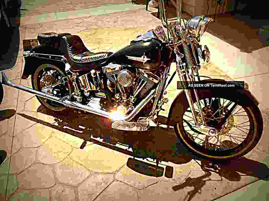 Harley Davidson Springer Softail 1999 6 motorbike A4 Photo Print