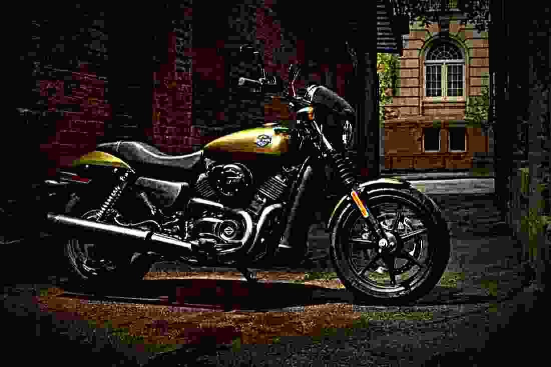 Harley Davidson Street 500 Dark Custom 2018 2 motorbike A4 Photo Print