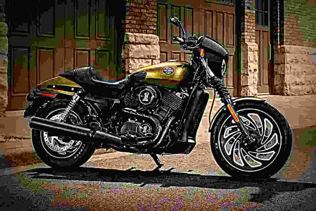 Harley Davidson Street 500 Dark Custom 2018 3 motorbike A4 Photo Print