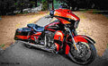 Harley Davidson Street Glide 2017 3 motorbike A4 Photo Print