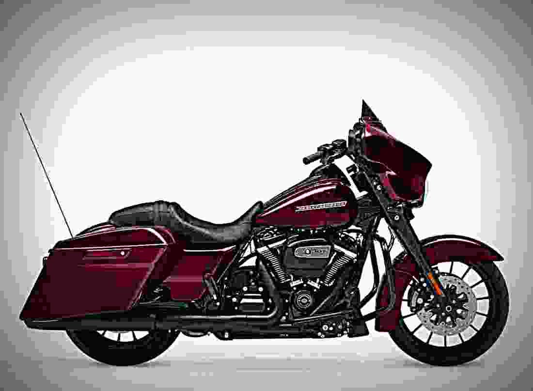 Harley Davidson Street Glide 2018 3 motorbike A4 Photo Print