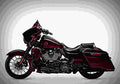 Harley Davidson Street Glide 2019 2 motorbike A4 Photo Print