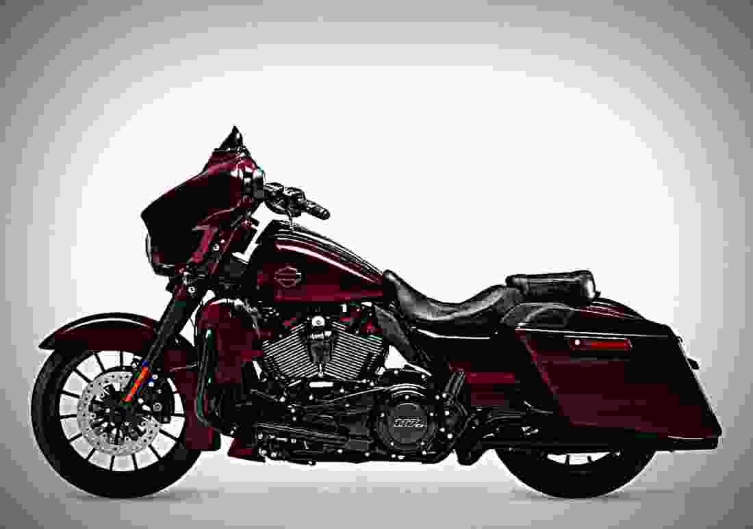Harley Davidson Street Glide 2019 2 motorbike A4 Photo Print
