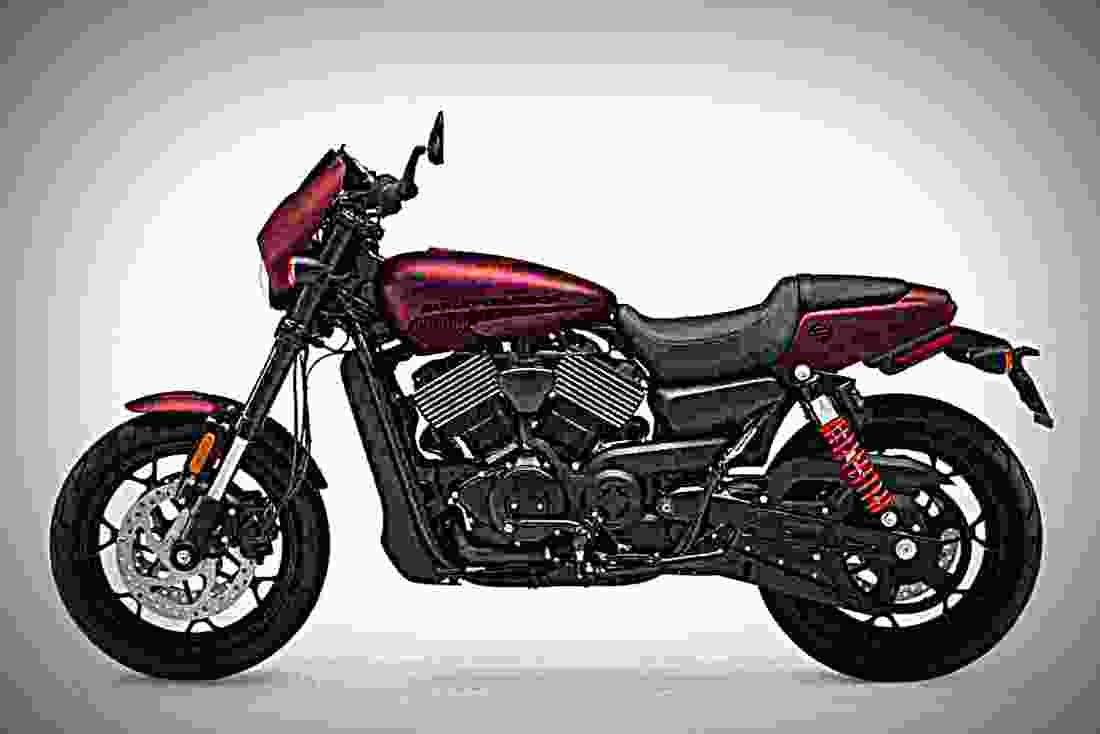 Harley Davidson Street Rod 2018 1 motorbike A4 Photo Print