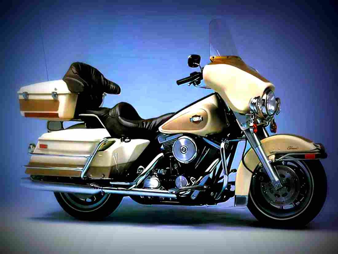 Harley Davidson Tour Glide Ultra Classic 1990 2 motorbike A4 Photo Print