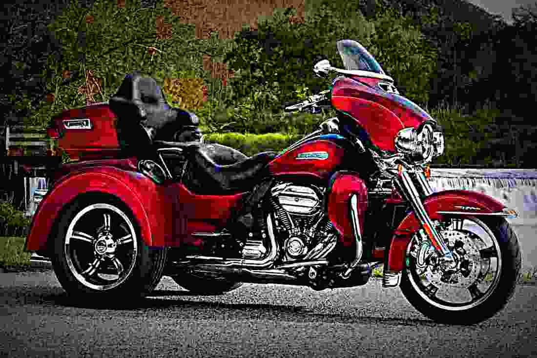 Harley Davidson Tri Glide Ultra 2017 1 motorbike A4 Photo Print