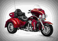 Harley Davidson Tri Glide Ultra 2018 3 motorbike A4 Photo Print