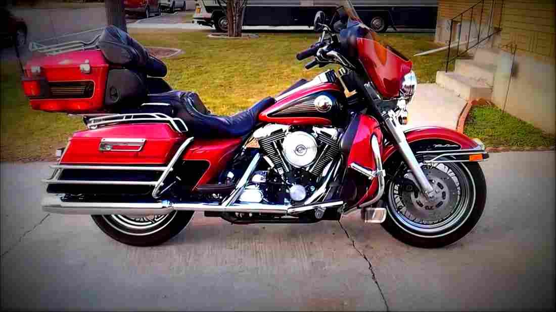 Harley Davidson Ultra Classic Electra Glide 1998 6 motorbike A4 Photo Print