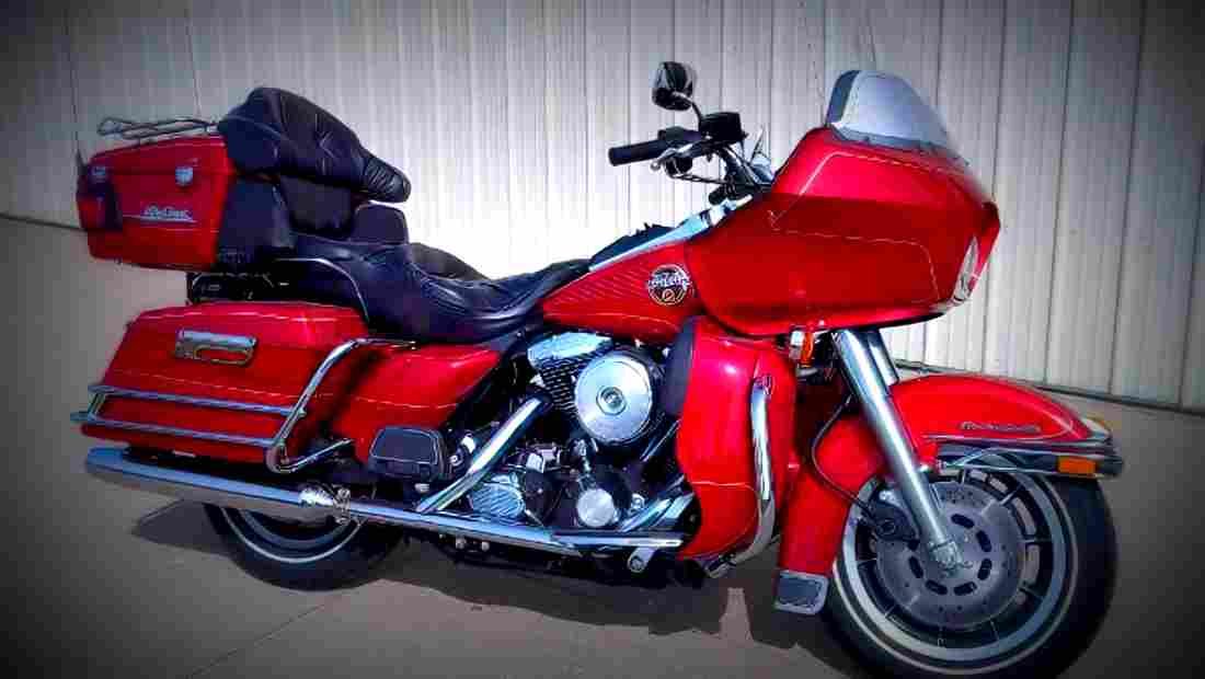 Harley Davidson Ultra Classic Tour Glide 1996 3 motorbike A4 Photo Print