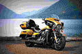 Harley Davidson Ultra Limited 2017 4 motorbike A4 Photo Print