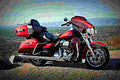 Harley Davidson Ultra Limited 2018 3 motorbike A4 Photo Print