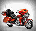 Harley Davidson Ultra Limited 2019 2 motorbike A4 Photo Print