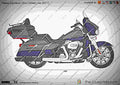 Harley Davidson Ultra Limited Low 2017 2 motorbike A4 Photo Print