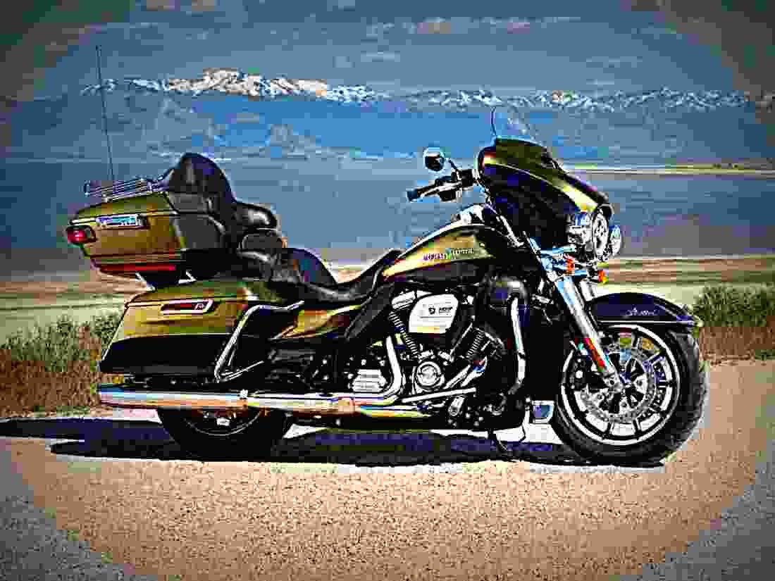 Harley Davidson Ultra Limited Low 2018 1 motorbike A4 Photo Print