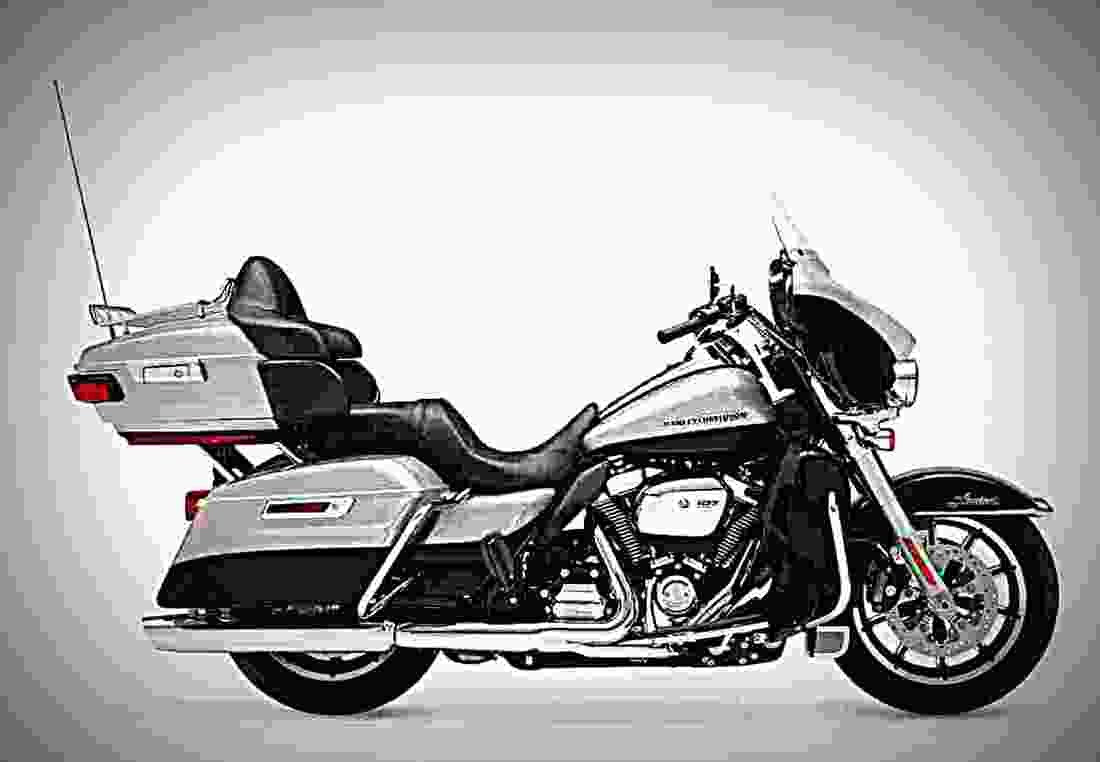 Harley Davidson Ultra Limited Low 2018 3 motorbike A4 Photo Print