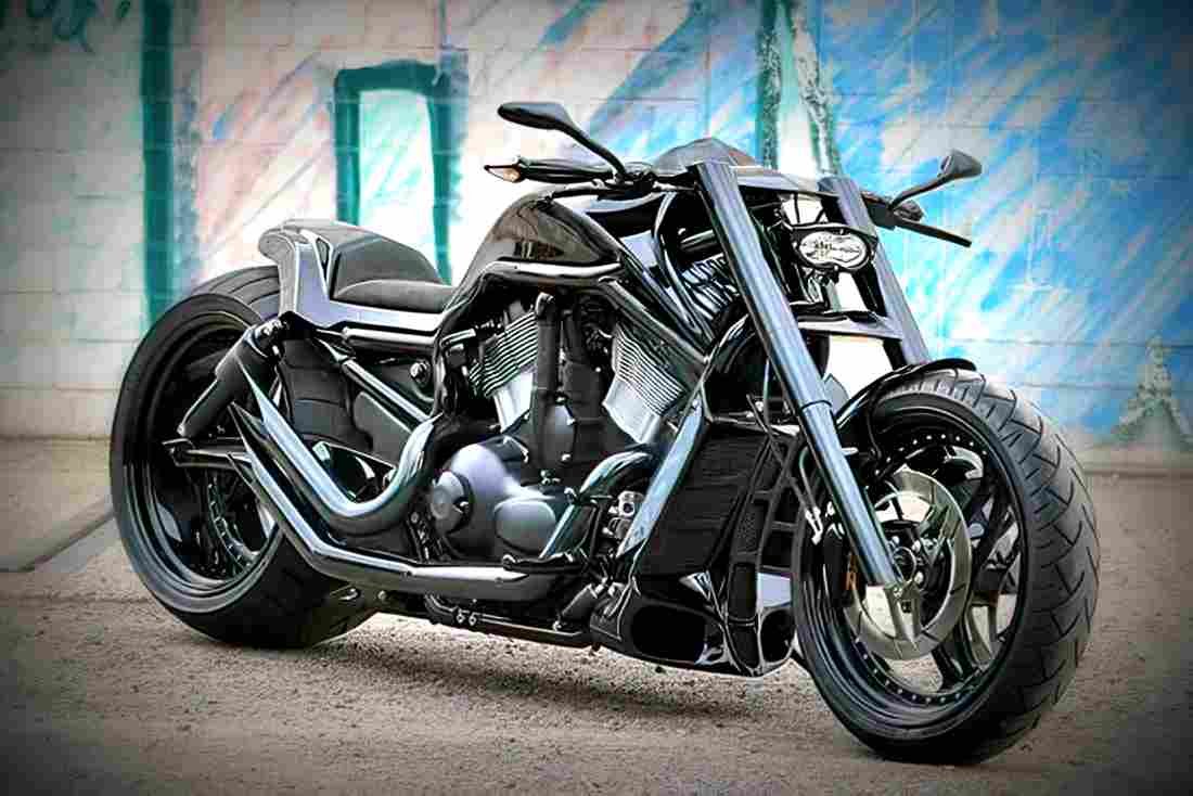 Harley Davidson VRSCB V Rod 2004 1 motorbike A4 Photo Print