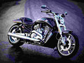 Harley Davidson VRSCF V Rod Muscle 1250cc 3 motorbike A4 Photo Print