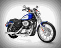 Harley Davidson XL 1200 Custom 2002 5 motorbike A4 Photo Print
