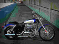 Harley Davidson XL 1200 Custom 2004 3 motorbike A4 Photo Print
