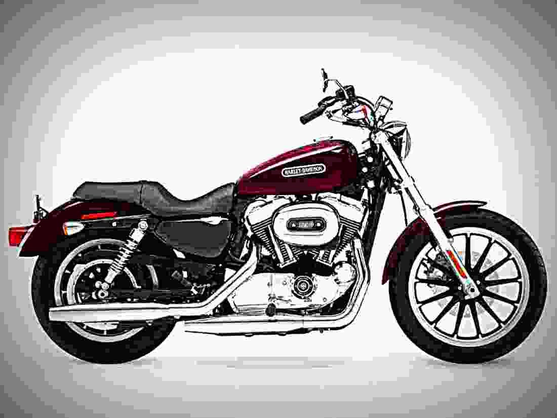 Harley Davidson XL 1200 Custom 2004 4 motorbike A4 Photo Print