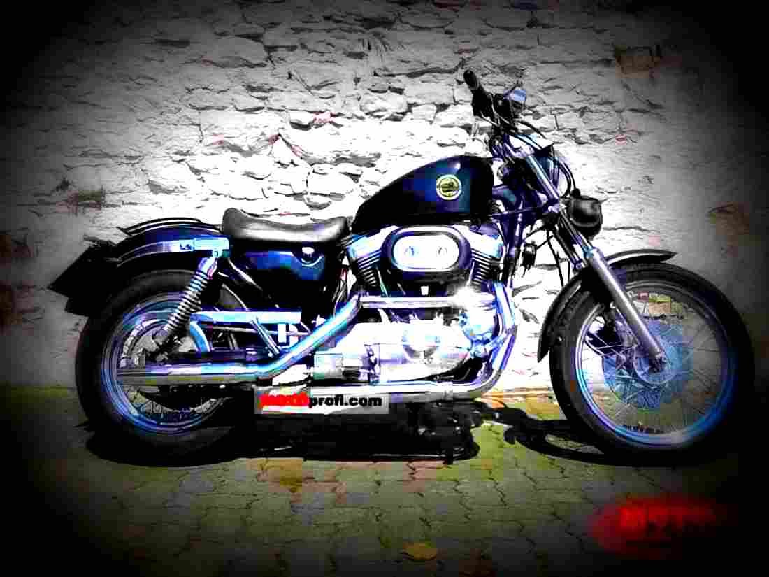 Harley Davidson XLH 1200 1988 2 motorbike A4 Photo Print