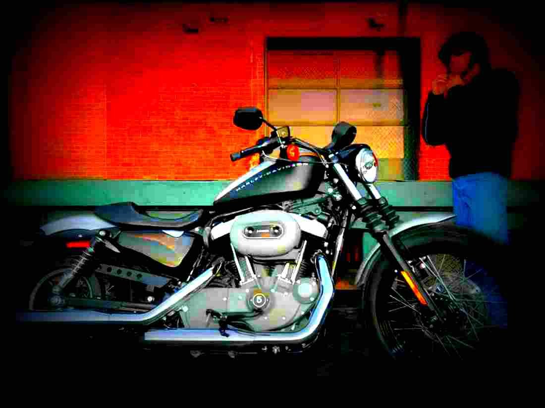 Harley Davidson XLH 1200 1989 4 motorbike A4 Photo Print
