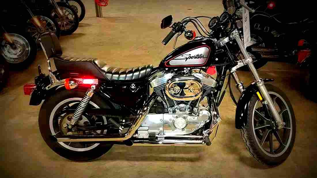 Harley Davidson XLH 1200 1989 5 motorbike A4 Photo Print