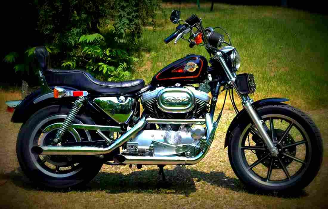 Harley Davidson XLH 1200 1992 2 motorbike A4 Photo Print