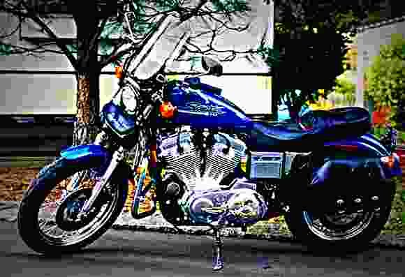 Harley Davidson XLH 1200 2003 5 motorbike A4 Photo Print