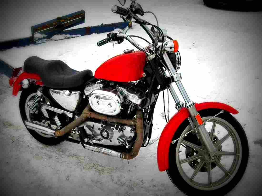 Harley Davidson XLH 883 Evolution De Luxe 1986 1 motorbike A4 Photo Print