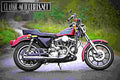 Harley Davidson XLH 883 Evolution De Luxe 1987 1 motorbike A4 Photo Print
