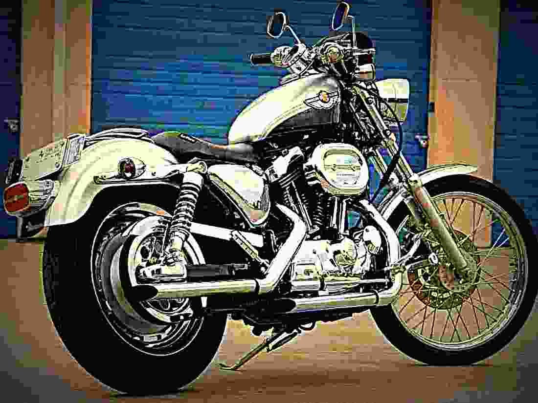Harley Davidson XLH 883 Hugger 1988 4 motorbike A4 Photo Print