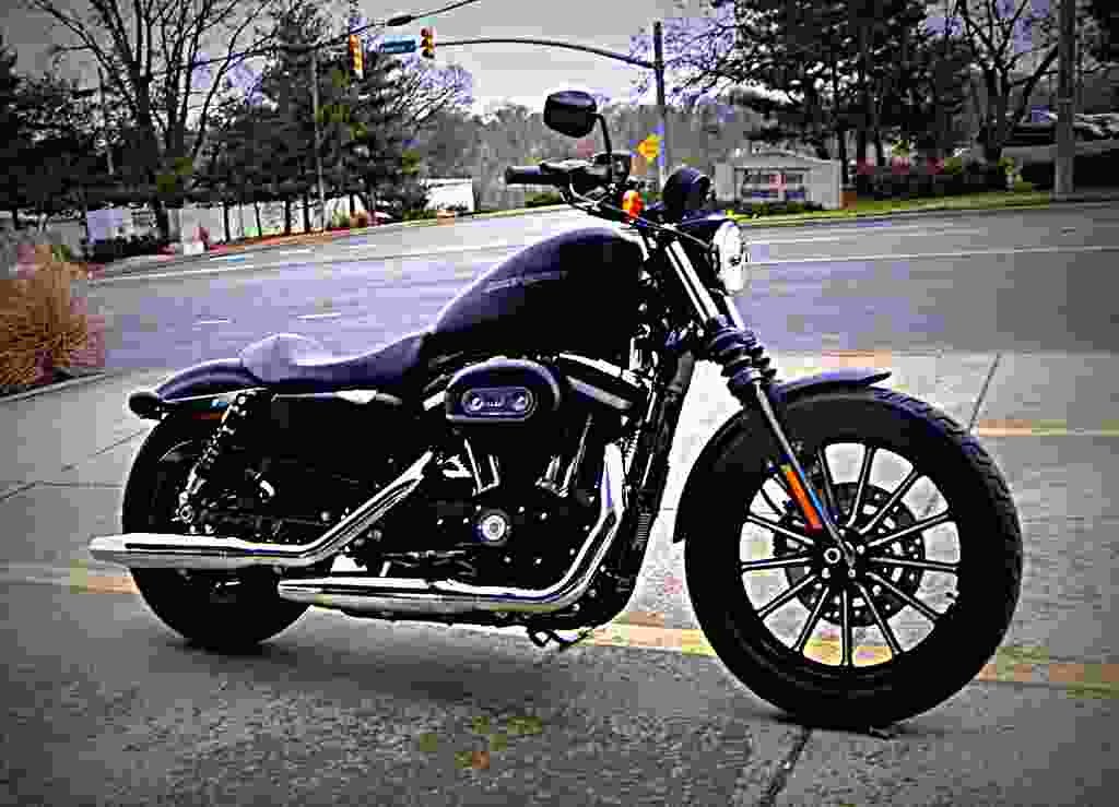 Harley Davidson XLH 883 Hugger 1989 1 motorbike A4 Photo Print