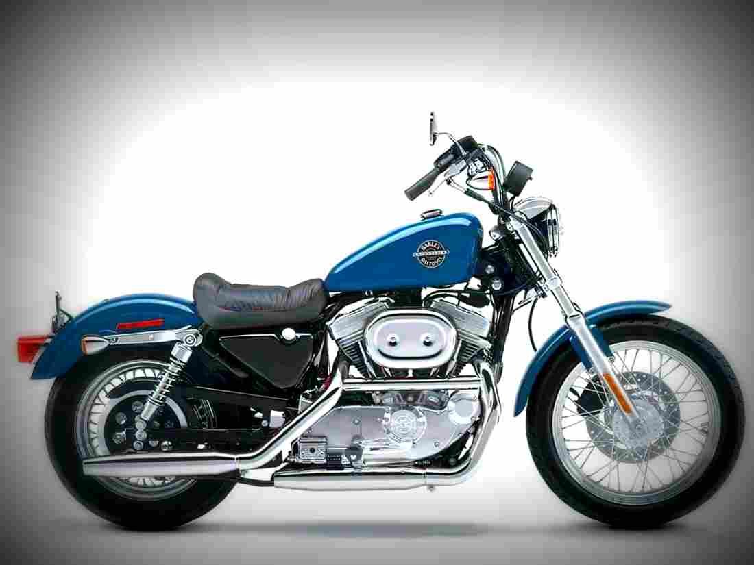 Harley Davidson XLH 883 Hugger 1990 1 motorbike A4 Photo Print