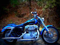 Harley Davidson XLH 883 Hugger 1990 5 motorbike A4 Photo Print