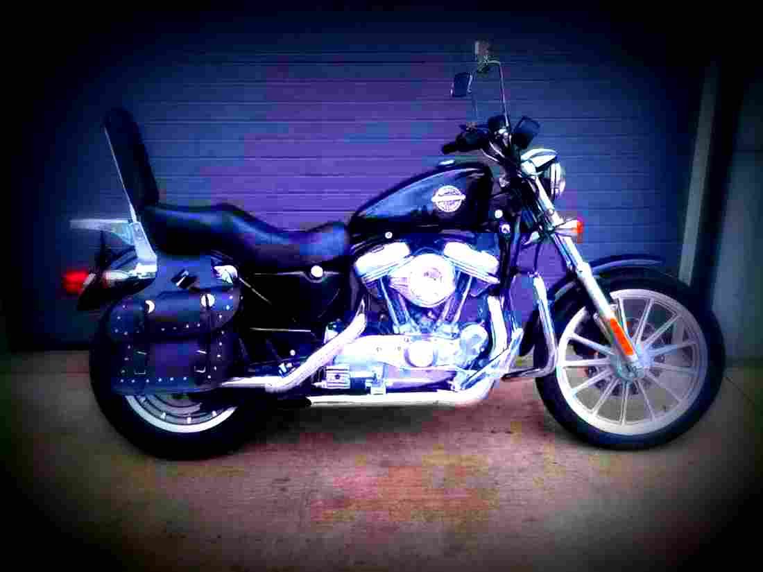 Harley Davidson XLH 883 Hugger 1999 6 motorbike A4 Photo Print